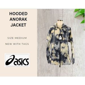 Asics Women's Anorak Hooded Jacket Size Medium NEW